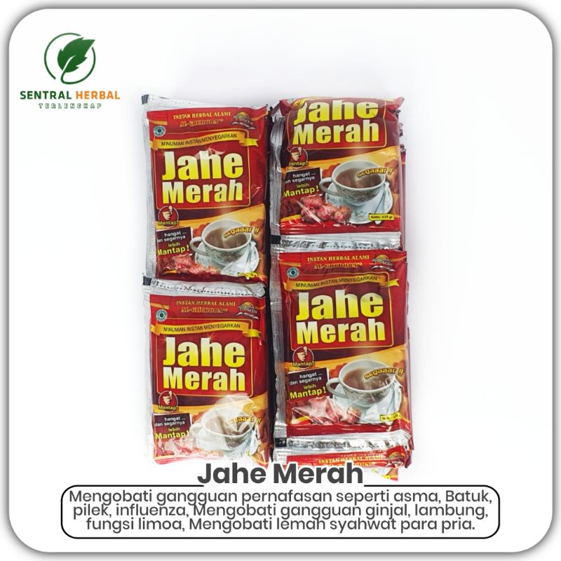 

Jahe Merah Instan Renteng Al-Ghuroba Isi 10 Sachet @25 Gram