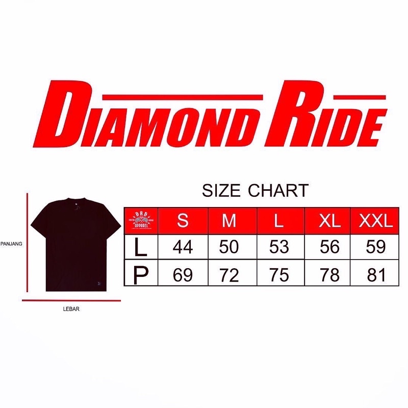 Tshirt Diamond Ride White Promise To Drive