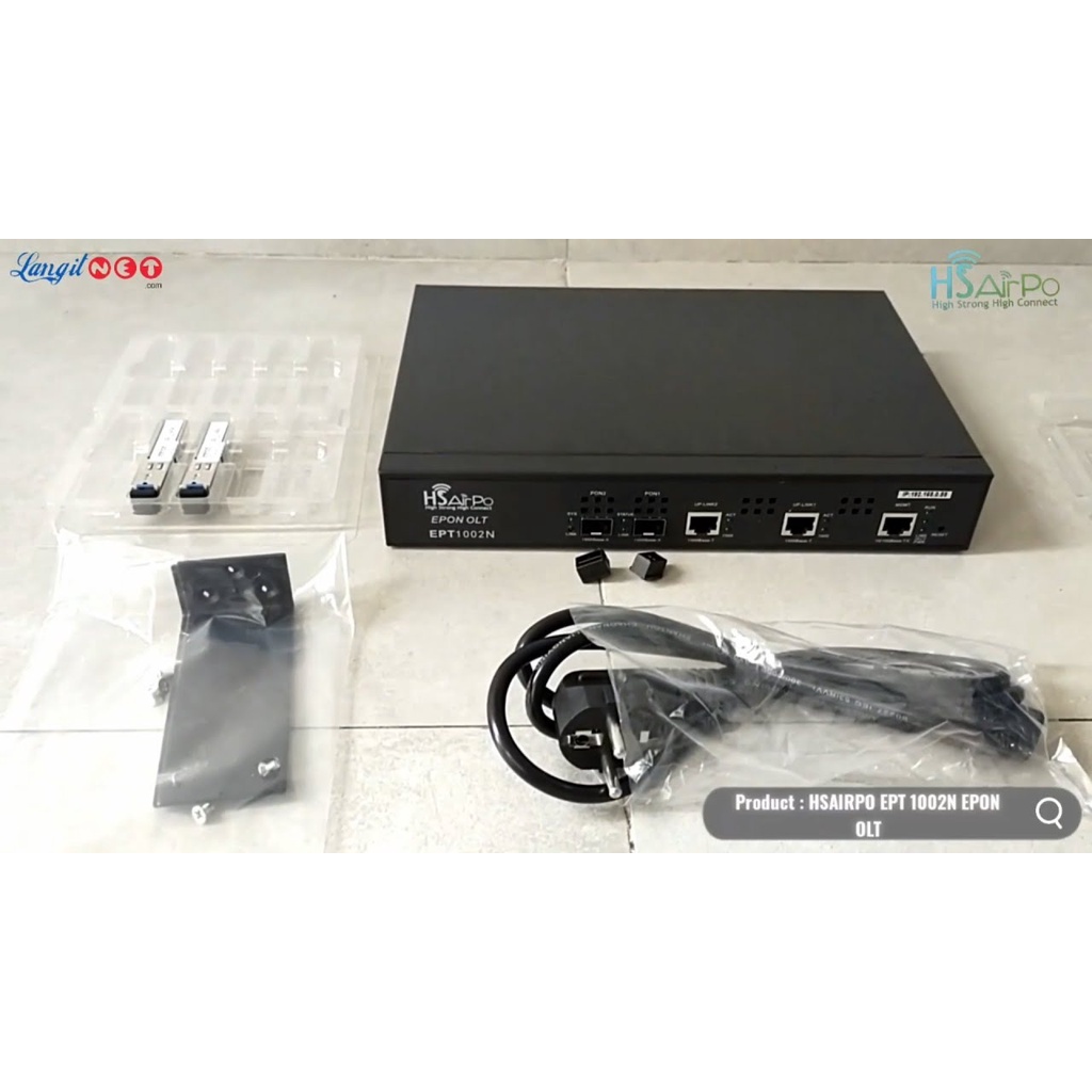 HSAIRPO EPT1002N EPON OLT 2PON EPON OLT 2SFP PON ports