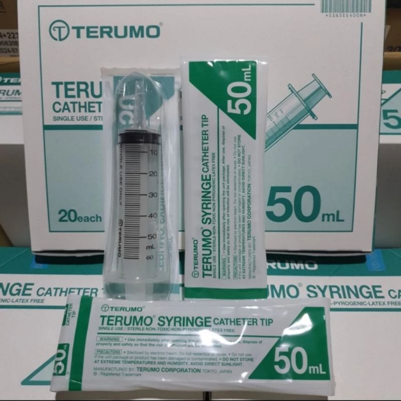 Spuit 50cc Lubang Tengah Terumo Syringe 50ml Terumo