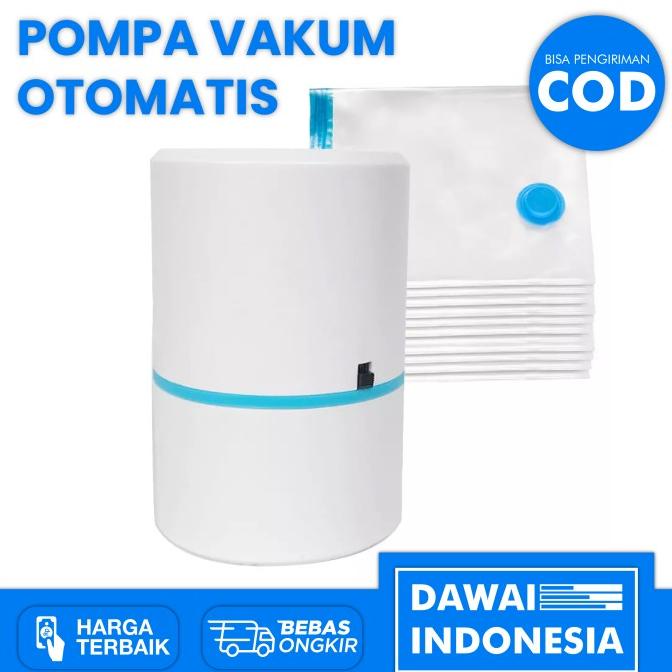 Mesin Alat Pompa Plastik Vakum Baju Otomatis Colokan Listrik Portabel