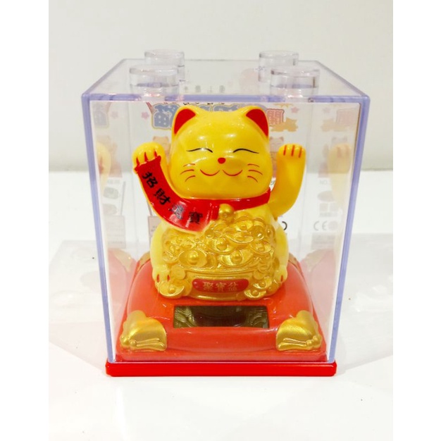 Manekineko Mini Solar / Kucing Hoki Mini Terbaru / Lucky Cat Small