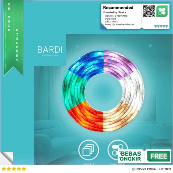 Dijual Bardi LED Strip 2 Meter - RGBWW - Putih Bardi Murah