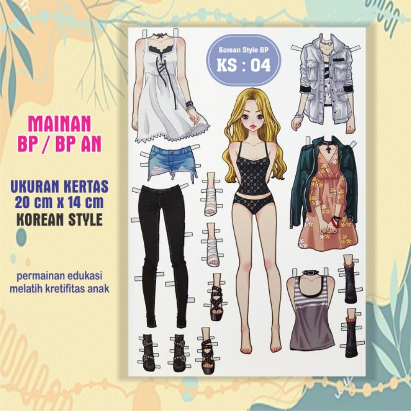 BP BPAN BONGKAR PASANG/BAJU-BAJUAN/PAPER DOLLS/MAINAN JADUL