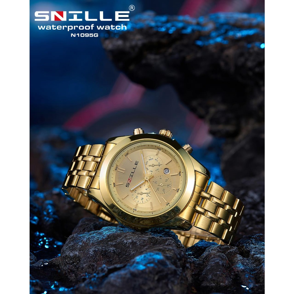 Snille Jam Tangan Rantai Pria Wanita Unisex Original Asli Anti Air Waterproof 1095