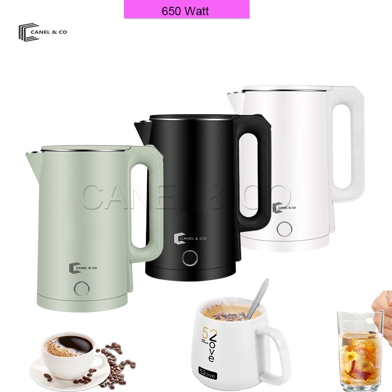 CANEL &amp; CO Teko Listrik Otomatis 650 Watt 2 Liter / Pemanas Air Electric Kettle Boiling Water 2 Liter