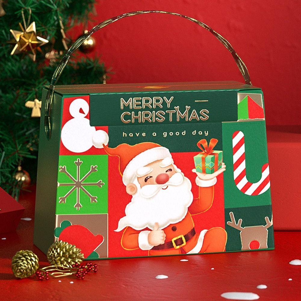 Top 4PCS Christmas Gift Box Kotak Permen Coklat Rias Pesta Berkualitas Tinggi