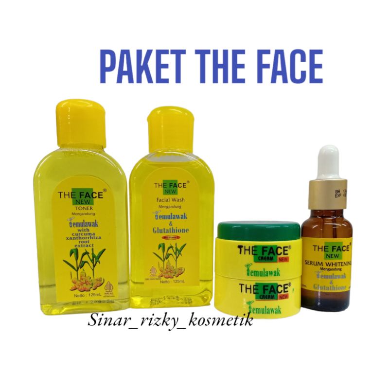 PAKET TEMULAWAK THE FACE 5IN1 ORIGINAL BPOM FACIAL WASH