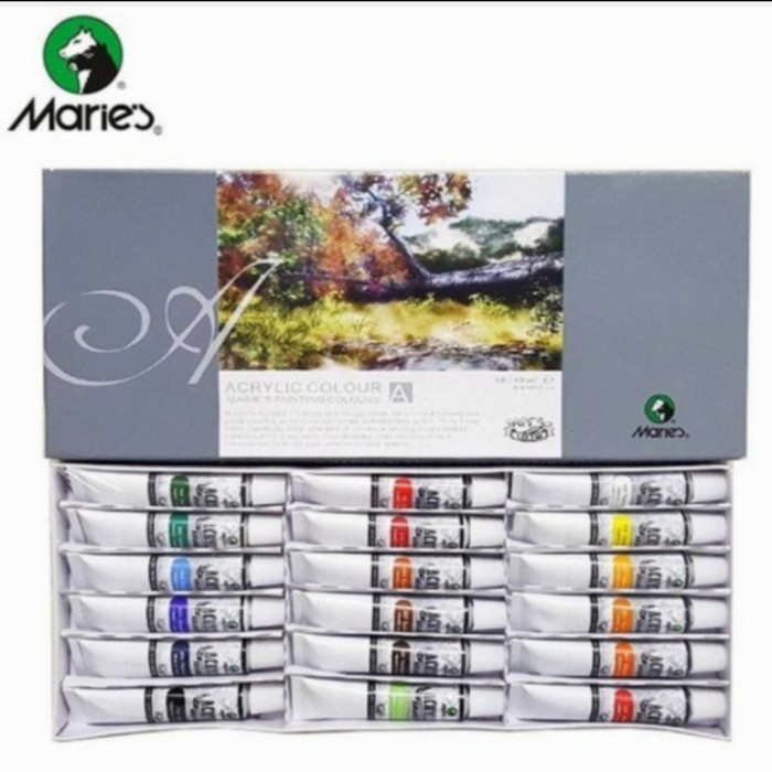 Cat Acrylic Colour MARIES / Cat Akrilik Painting Colour 18 Warna