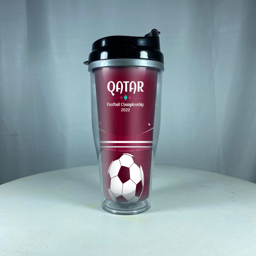 Tumbler Tinggi Worldcup Fifa 2022 Qatar Football Piala Dunia Souvenir Merchandise
