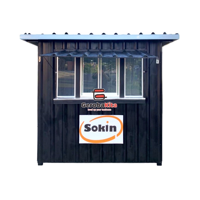 booth Container besar / booth Container Big size Custom kaca