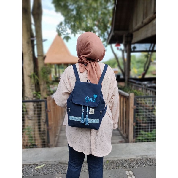 Ginny Backpack custom bordir nama (tidak bisa COD)