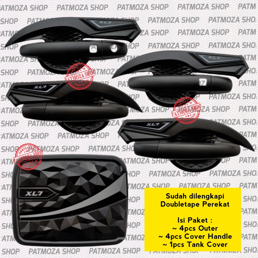 SET AKSESORIS EKSTERIOR MOBIL XL7 XL 7 XL-7 SLIM FIT SERIES BLACK DOFF