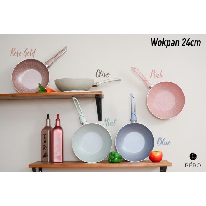 PERO WOK PAN 24CM - Pink Crown