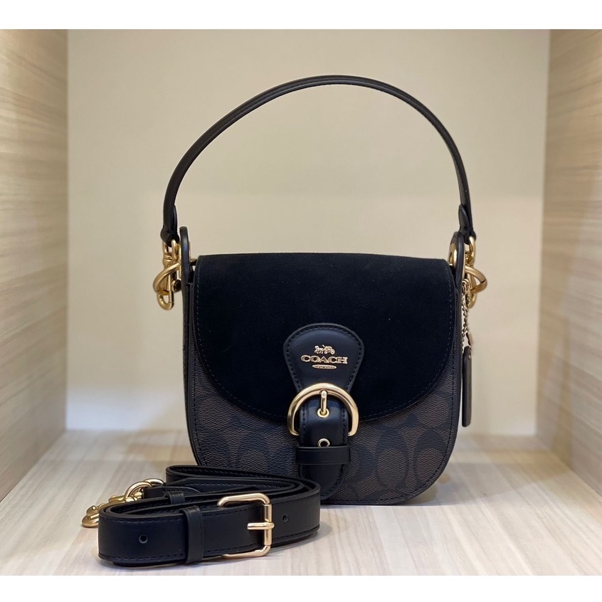 TAS WANITA BRANDED COACH KLEO SMALL SIGNATURE