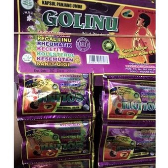 Kapsul Golinu (Renceng) Original Herbal Asam Urat Pegal Linu