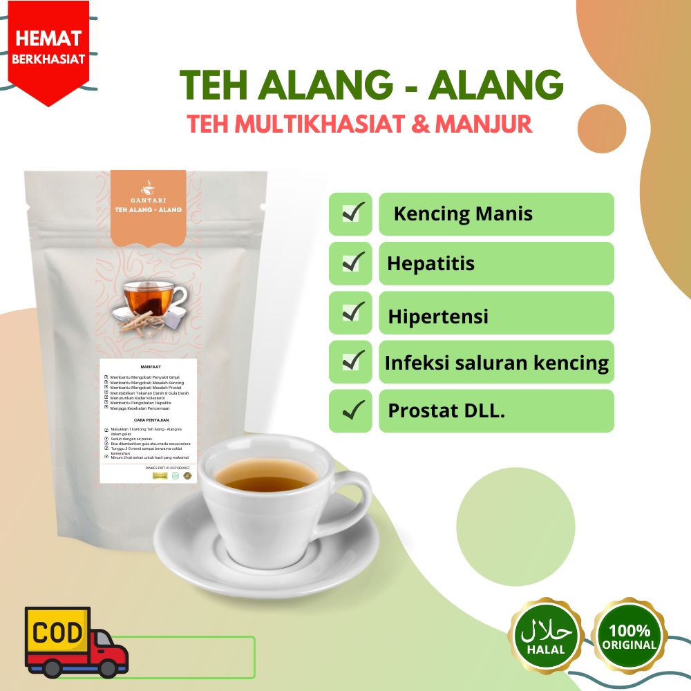 Teh Celup Alang-alang Teh Herbal Akar Alang Alang