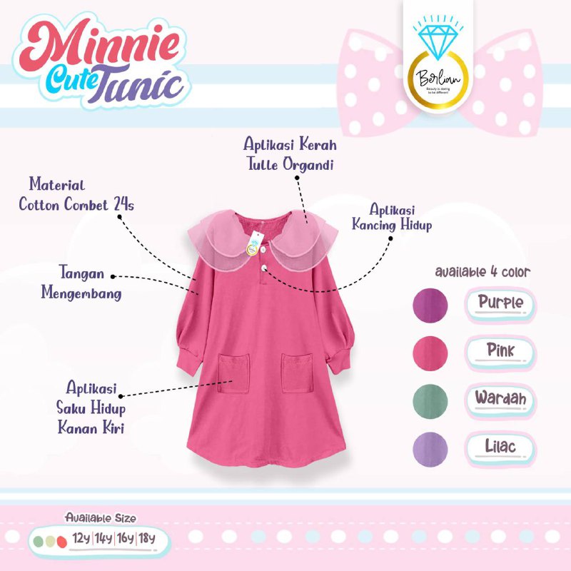 Minnie Cute Dress  &amp; Minnie Cute Tunic by Berlian