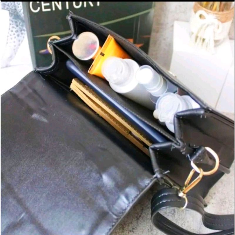 Tas Selempang Wanita Behel Dobel Full ACC//Humaira//Bahan Miniso Tebal Terbaru Kekinian