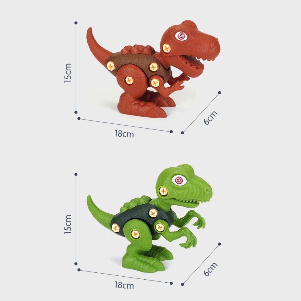 R-FLOWER Mainan Dinosaurus Hadiah Anak Edukasi Dini Plastik Ambil Terpisah