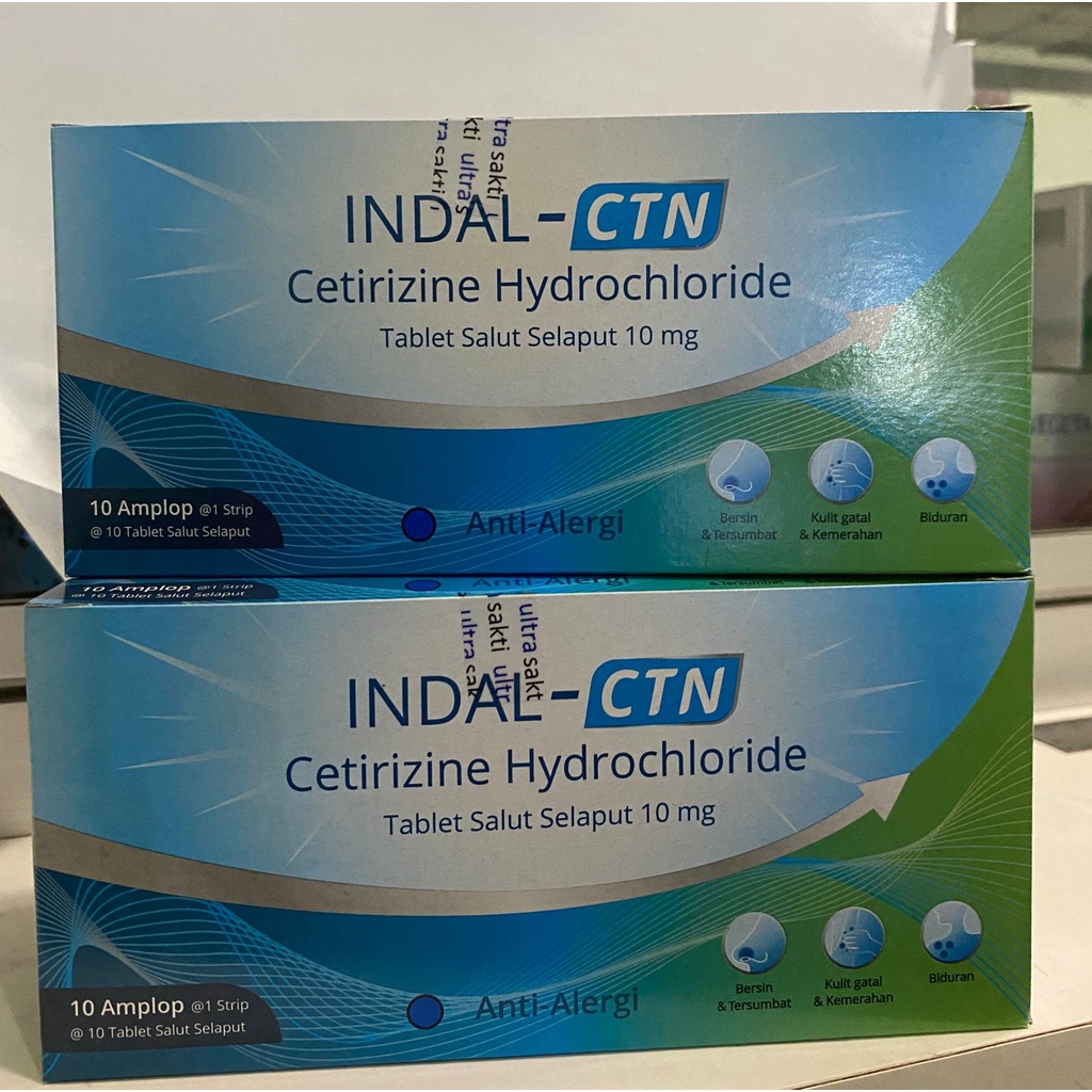 INDAL CTN Strip 10 Kaplet/Mengatasi Gatal/Alergi/Pilek