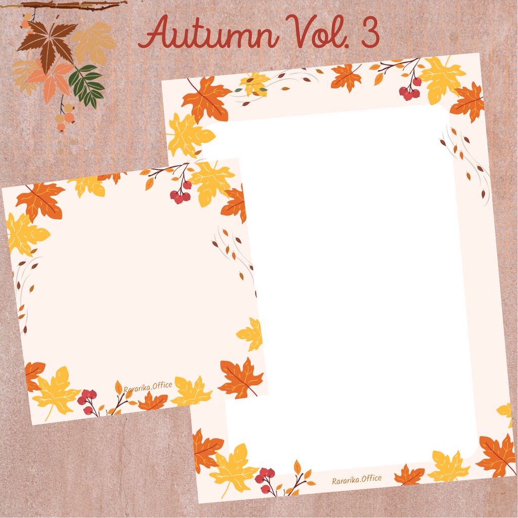 Notepad Autumn VOL 3 Musim Gugur Aesthetic