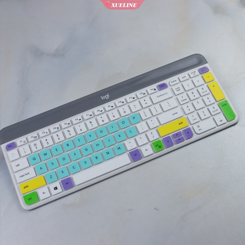 Logitech MK470 K580 cover Pelindung keyboard Komputer desktop Bahan Silikon Kulit ultra Tipis Tahan Debu Tahan Air ZXL