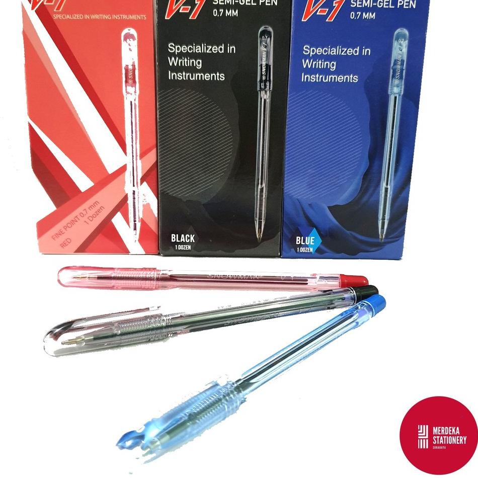 

⇳ (ISI 12)Pulpen/Bolpen/Ballpoint/Ballpen Snowman V1 (MERAH/BIRU/HITAM) 0.7mm ↑