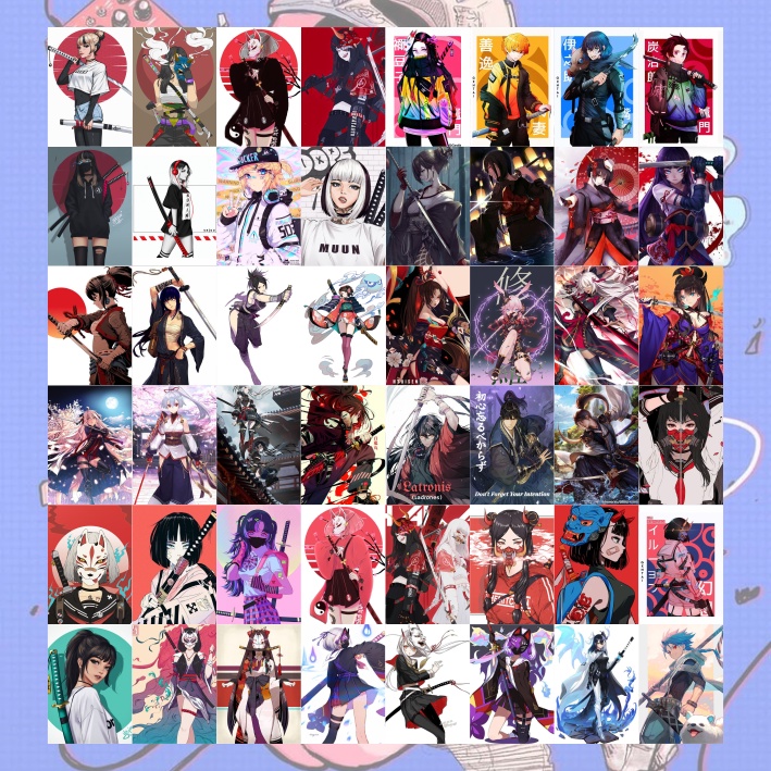 Poster dinding Aesthetic Anime wallpaper Decor Hiasan dinding kamar Cowok Cewek