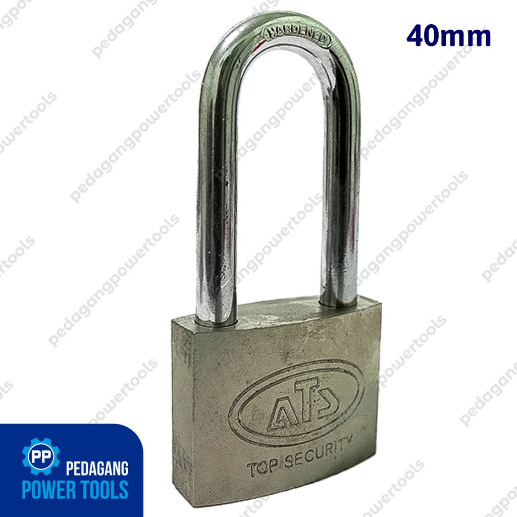 ATS GEMBOK BESI 40 MM LONG PADLOCK KUNCI PAGAR RUMAH LEHER PANJANG