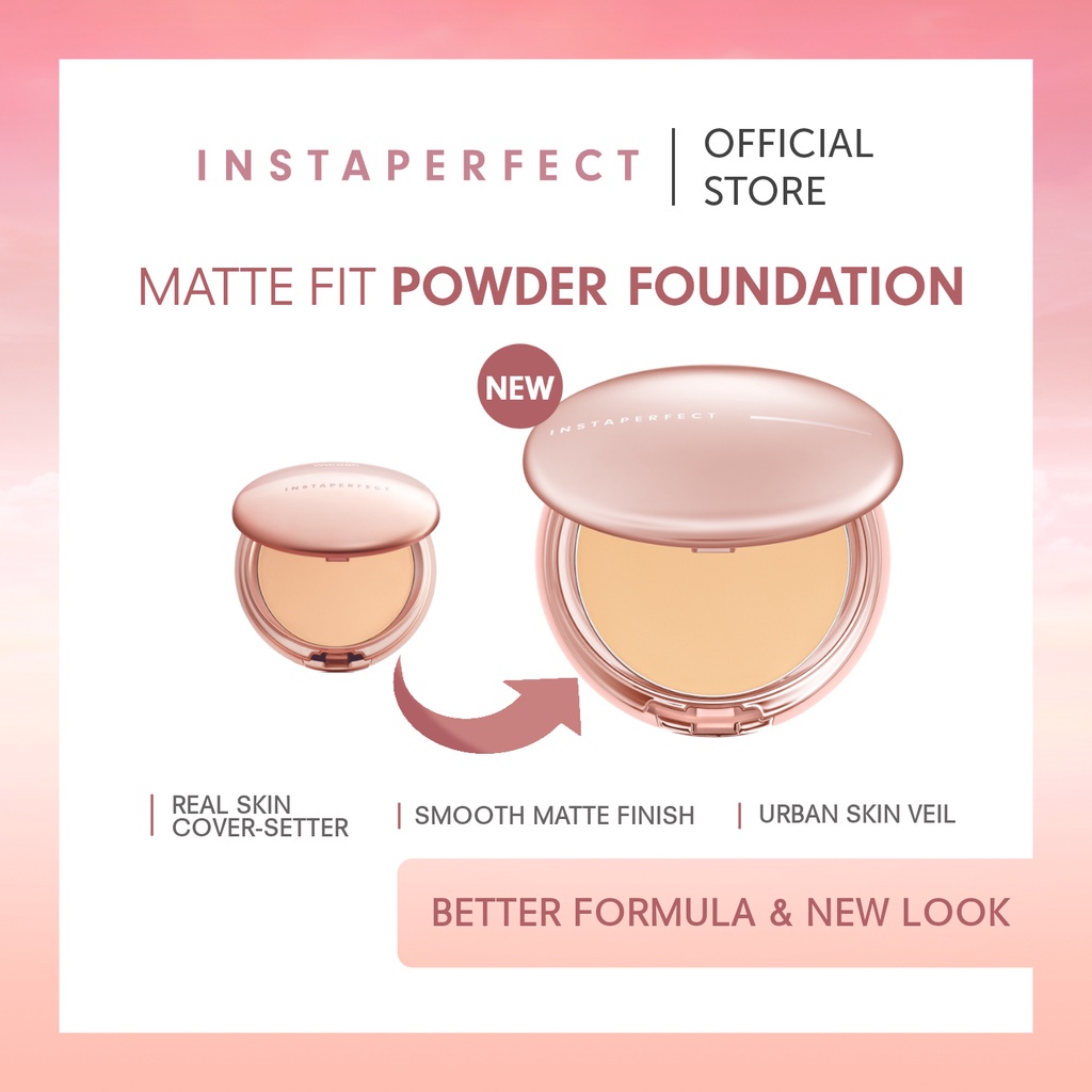 ❤ MEMEY ❤ INSTAPERFECT By Wardah Matte Fit Powder Foundation