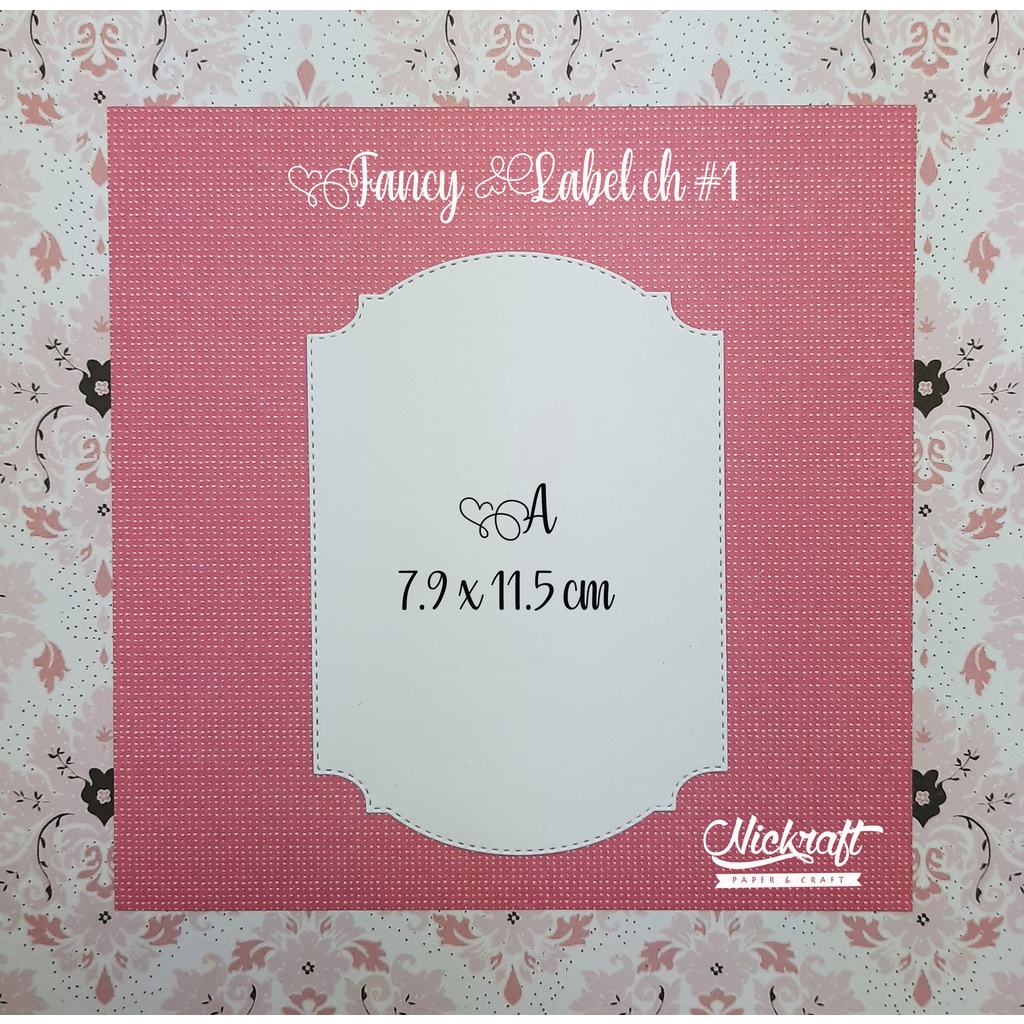 

FANCY FRAME CH #1 RECTANGLE - Bahan Scrapbook Kotak