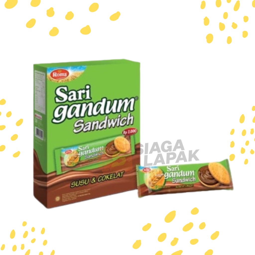 Biskuit Sari Gandum Sandwich Coklat 36gr