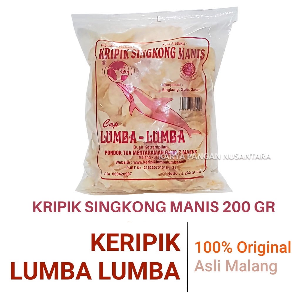 

KRIPIK SINGKONG LUMBA LUMBA ORIGINAL / KERIPIK SINGKONG MANIS 200 GR
