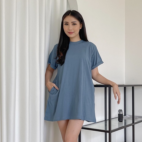 DeSecrettz DARCIE Baju Loungewear Cute Model Korea, Homewear Dress, Casual Dress, Dress Rumahan Model Rok, Bahan Katun, Lembut dan Adem Di Kulit, Bisa COD