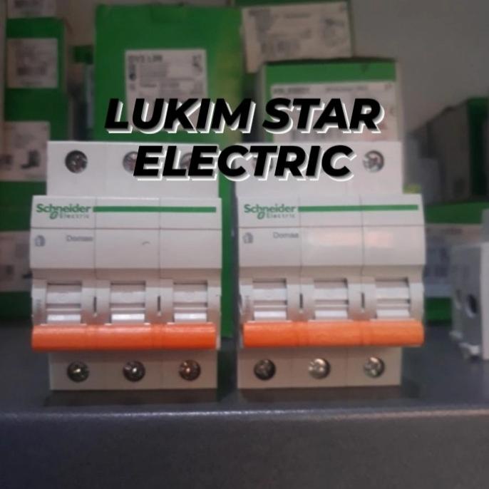 MCB DOMAE Schneider 6A/10A/16A/20A 3 Phase 3p 3phase mcb Schneider