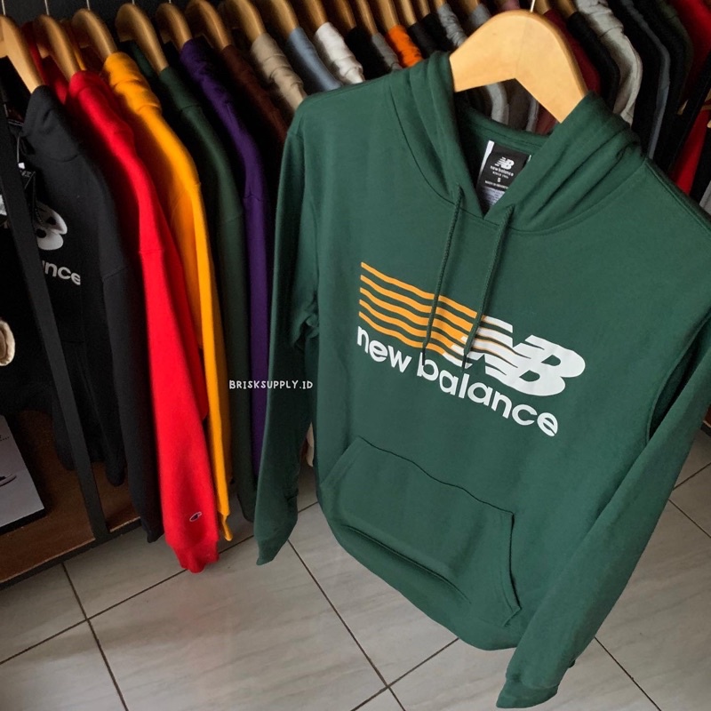 HOODIE NEW BALANCE ESSENTIALS ORIGINAL ( RESMI BNWT )