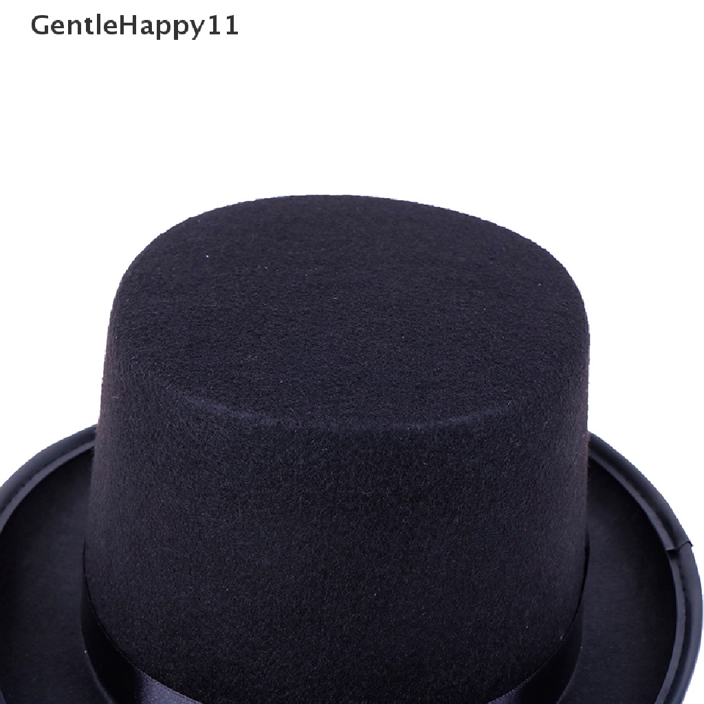 Gentlehappy Black Top Hat Kostum Pesulap Tuxedo Mat Hatter Pernikahan Pesta Natal Formal id