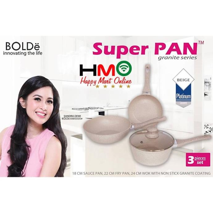 Super Pan Bolde Granite Panci Set Keramik Cookware Set Bolde Granite