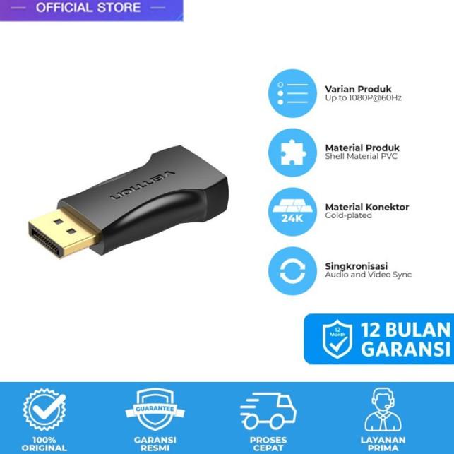 Vention Converter DisplayPort DP Male to HDMI Female HD FHD 4K - HBO - 1080P
