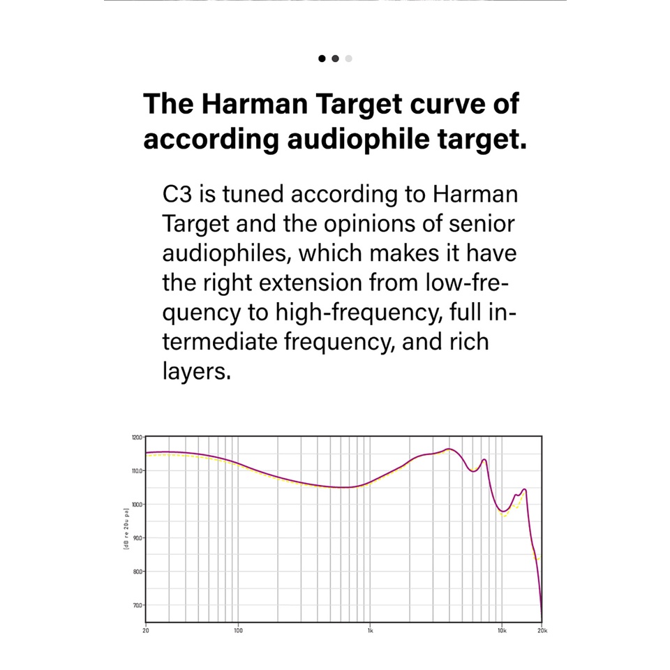 Tinhifi C3 Earphone in Ear HiFi IEM Bass Vocal 2Pin Detachable Motif Print 3D Bahan Resin