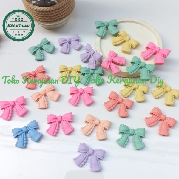 ( 5 Pcs ) Resin Clay Pita Tempel Pastel Lucu