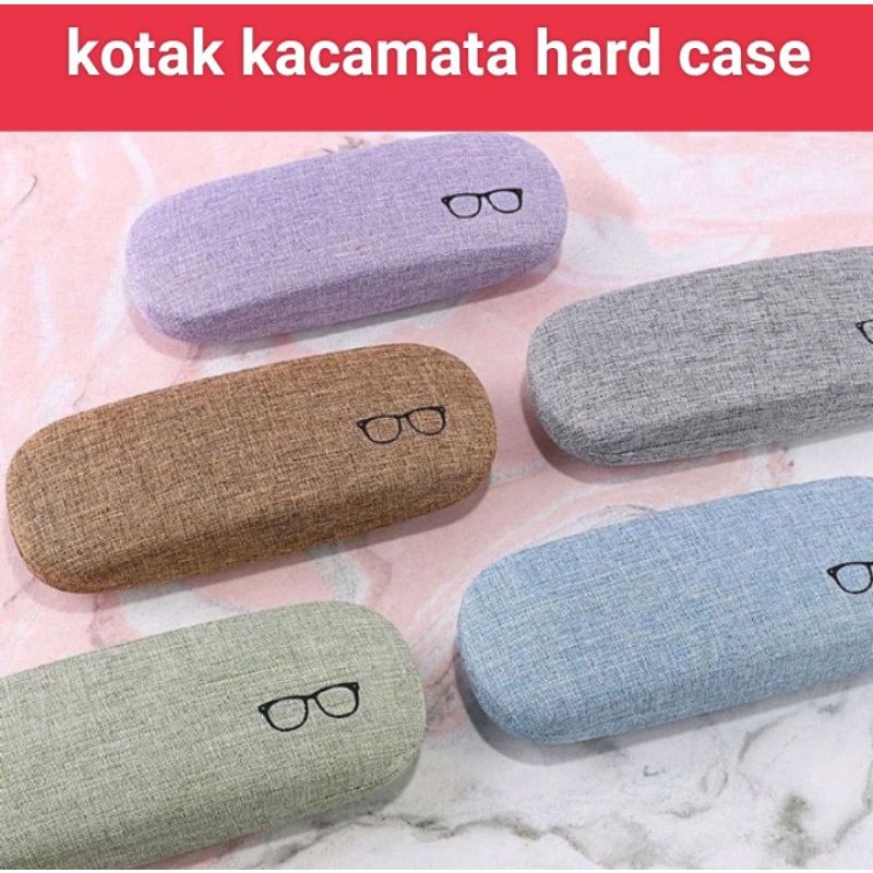 box kotak penyimpanan kacamata hard case