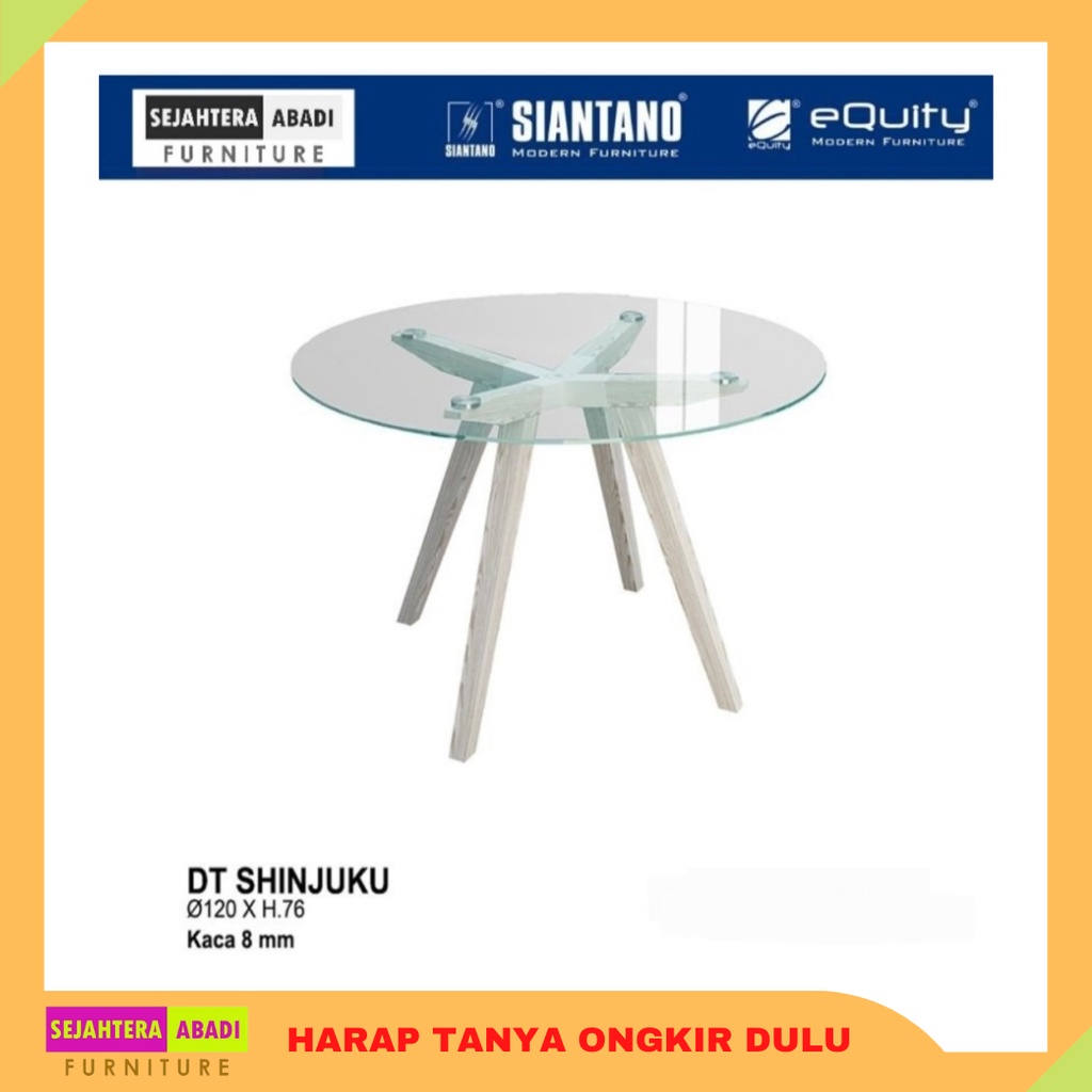 siantano meja makan bulat shinjuku