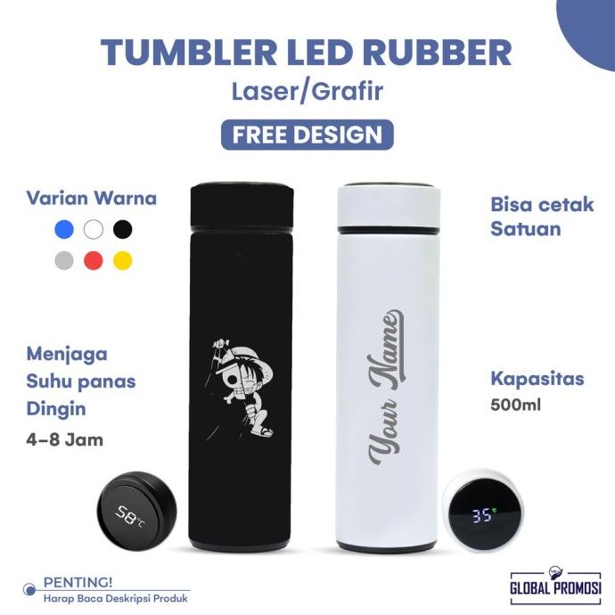 

OFF44 - Tumbler Custom Tumbler Smart LED Suhu Temperatur Cetak Laser G