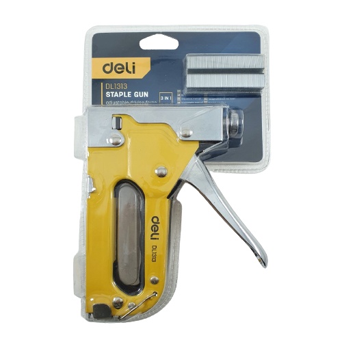 Staples Tembak Jok Deli Staple Gun 3 in 1 DL1313 BONUS Isi Ulang Staples