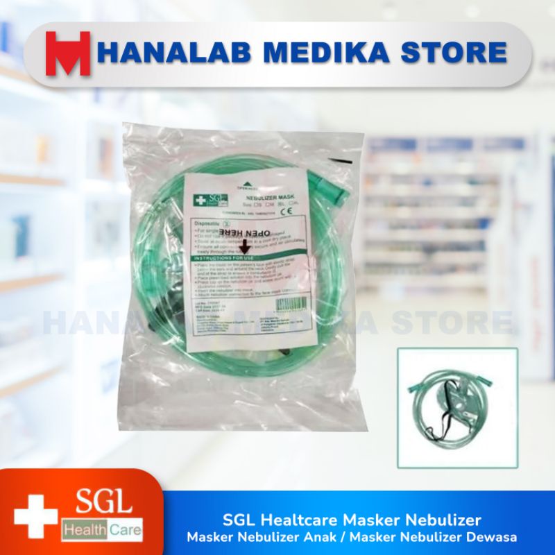 SGL Healtcare Masker Nebulizer  / Nebulizer Mask / Masker Nebulizer Anak / Masker Nebulizer Dewasa