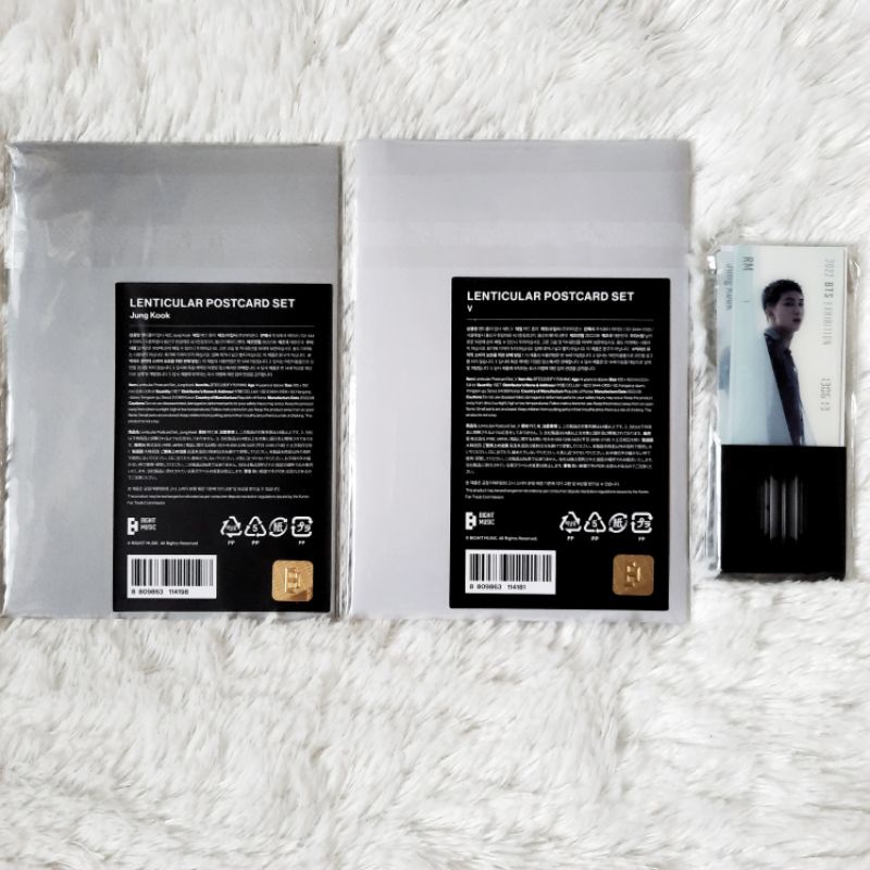 BTS PROOF EXHIBITION LENTICULAR POSTCARD BOOKMARK SET