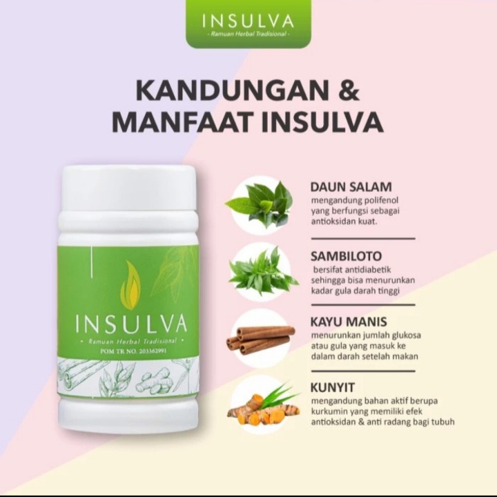 INSULVA ASLI 100% ORIGINAL OBAT DIABETES AMPUH DIJAMIN KHASIATNYA TOPCER