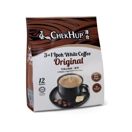 

TERLARIS ChekHup White Coffee 3in1 Original Creamer Less Sweet Teh Tarik King /KOPI RUBE/KOPI